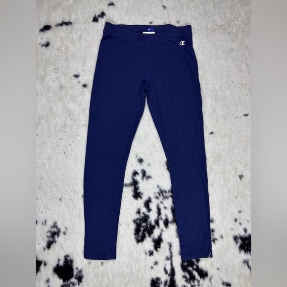 Champion Navy Blue Stretch Athletic Activewear Gym Leggings Size Small - Picture 1 of 8